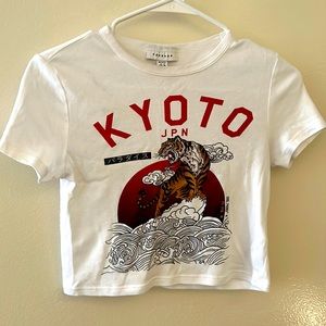 Top shop Crop top sz S/Petite KYOTO